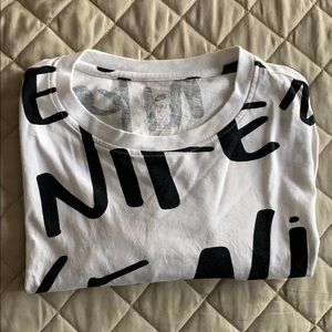 Black and white all over Nike crop!